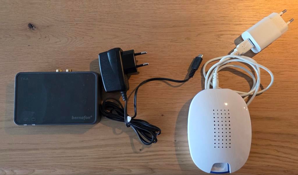 Bernafon tv gehoorapparaat tv adapter en drystar droogbox, Ophalen of Verzenden