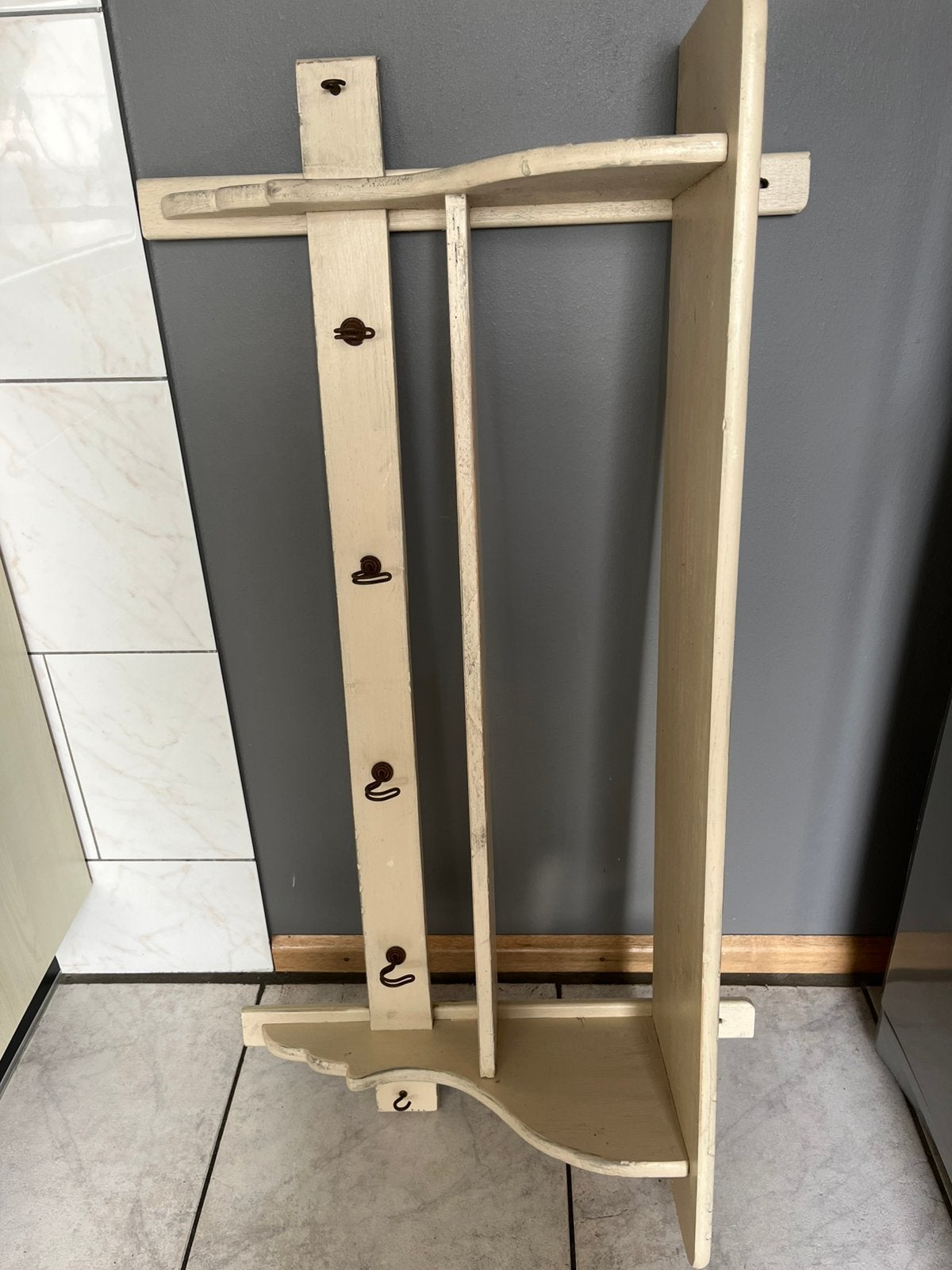 Brokante oude kapstok, Zo goed als nieuw, Minder dan 100 cm, Hout, Ophalen