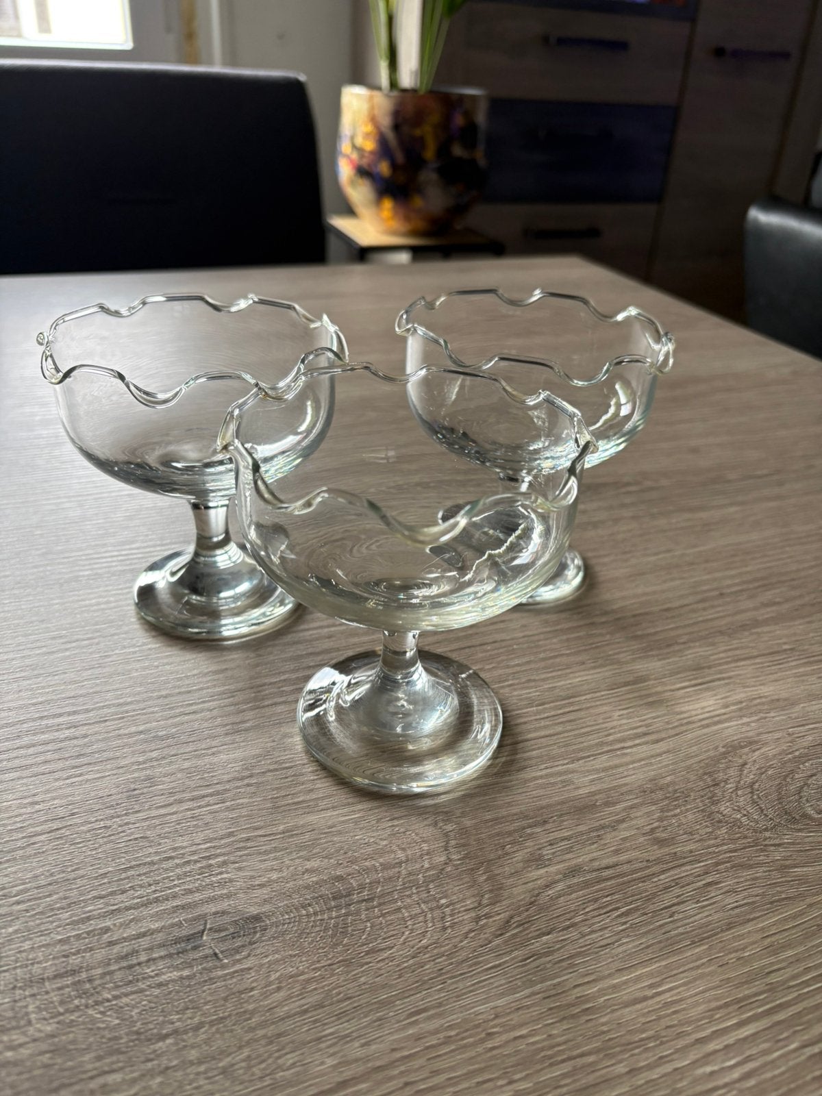 Vintage kristal glazen, Ophalen of Verzenden, Zo goed als nieuw, Kristal