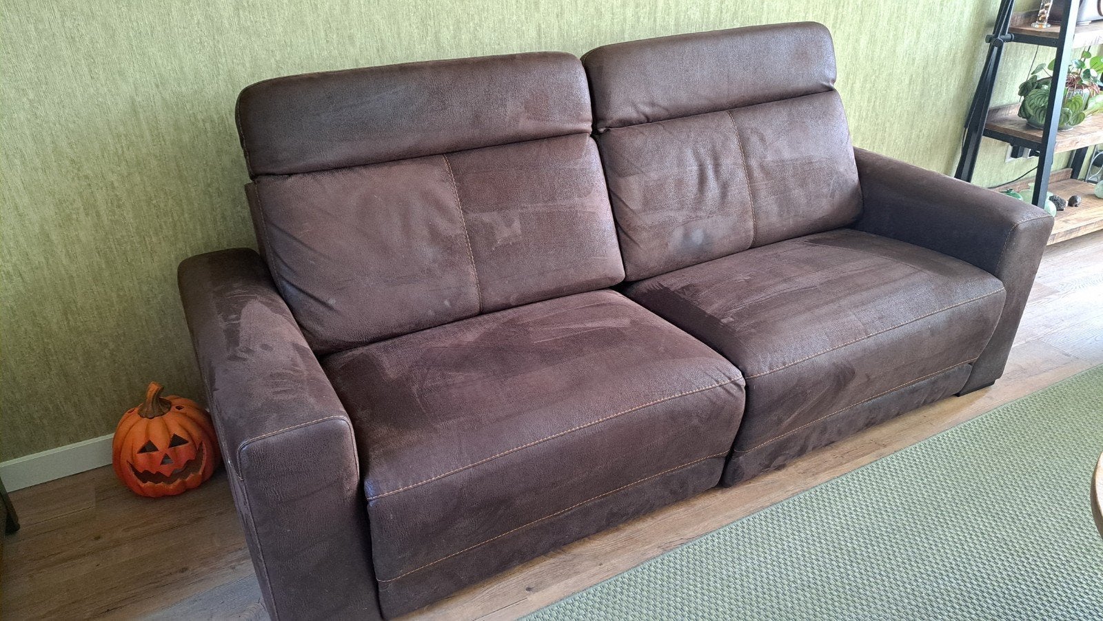 Bankstel 3 zits (electrisch verstelbaar), Ophalen, Gebruikt, Driepersoons, 75 tot 100 cm