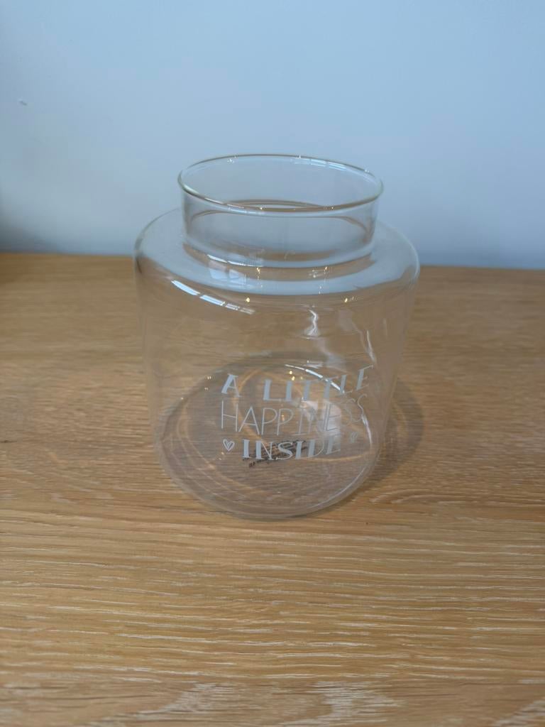 Riviera maison vaasje, Overige kleuren, Ophalen of Verzenden, Minder dan 50 cm, Glas
