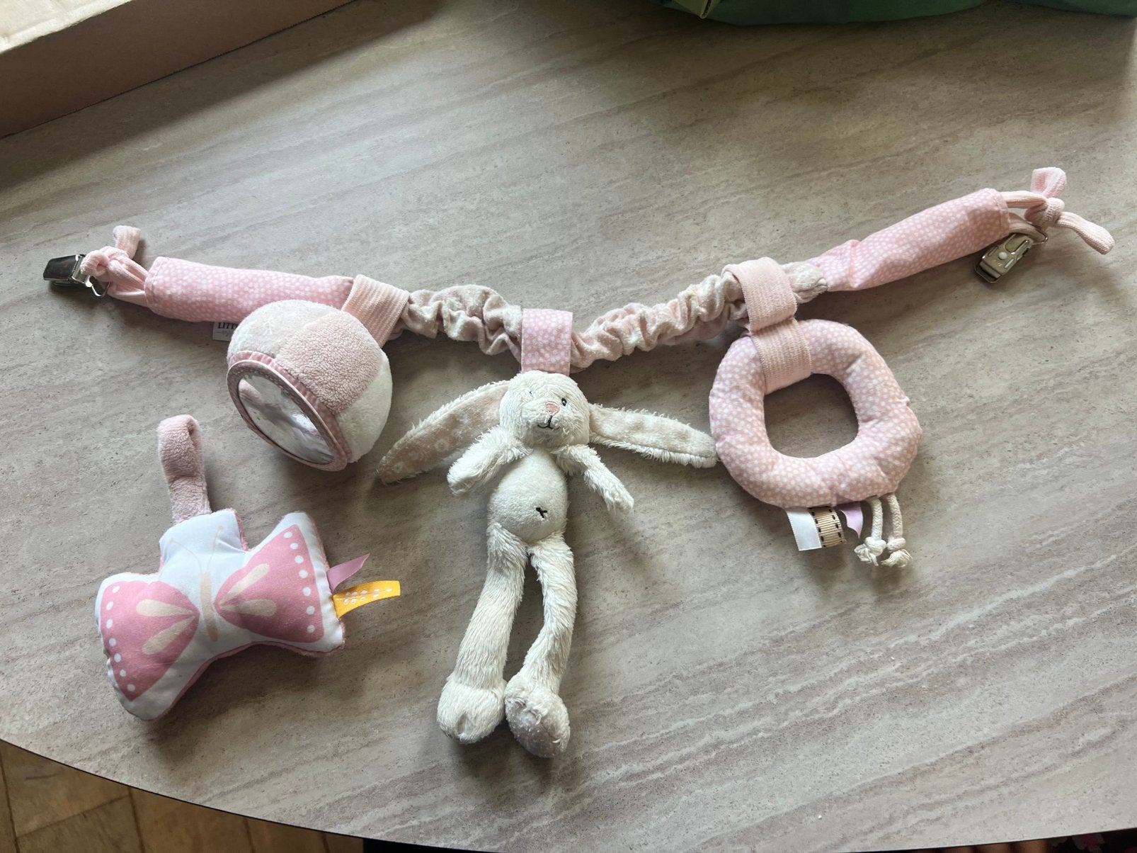 Little Dutch kinderwagenspanner / activiteiten hanger, Ophalen of Verzenden, Zo goed als nieuw, Mobiel, Met geluid