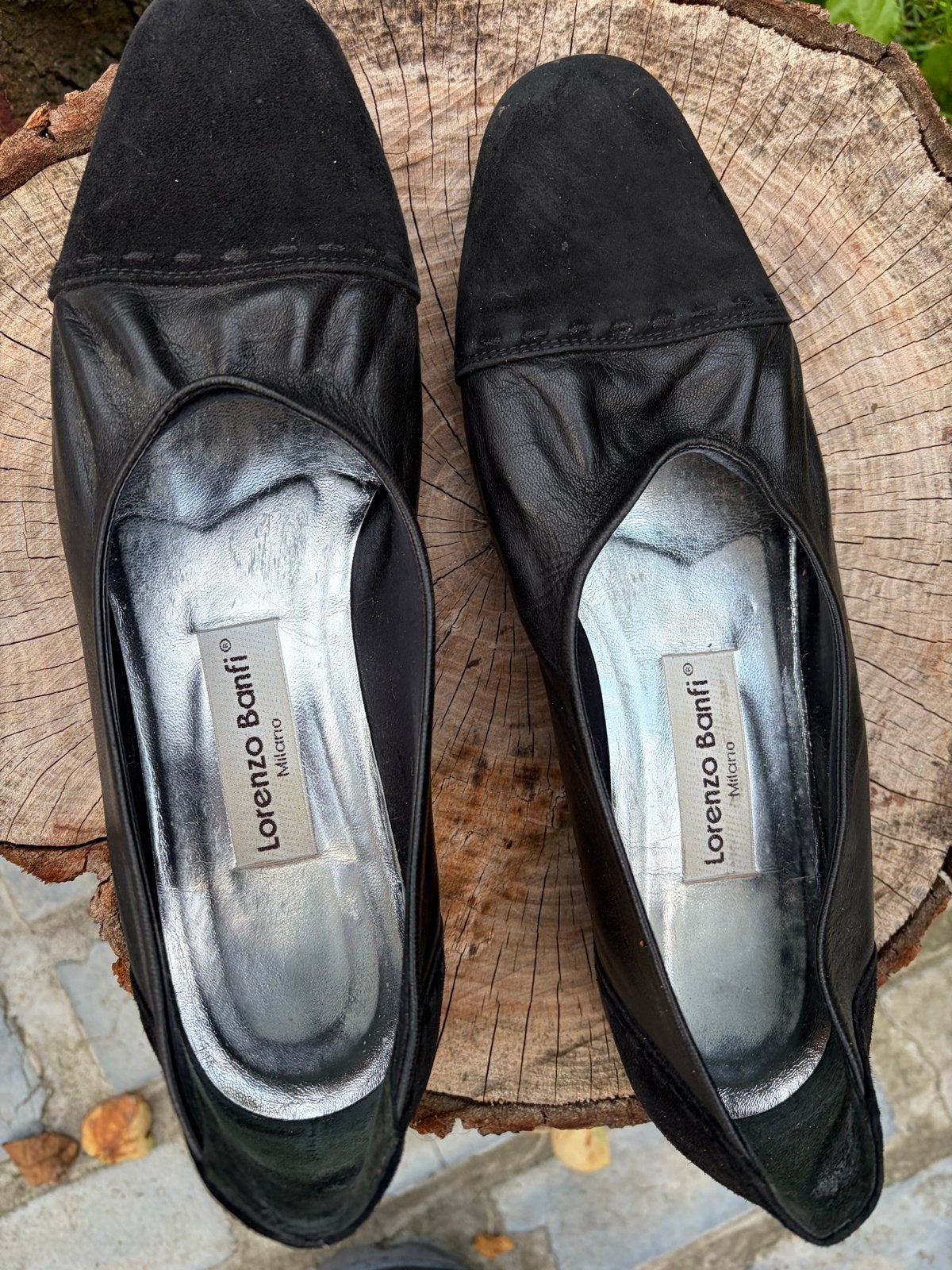 Lorenzo Banfi Milano zwarte instappers maat 39, Kleding | Dames, Schoenen, Ophalen of Verzenden, Zo goed als nieuw, Zwart, Instappers