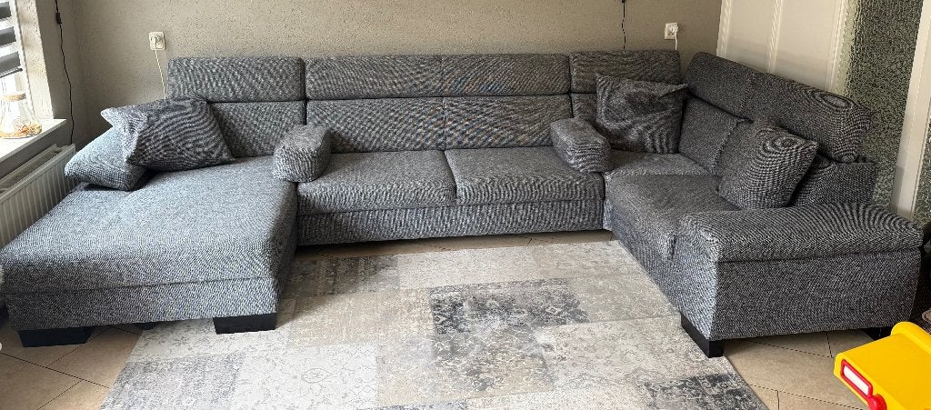U - Bank, Huis en Inrichting, Banken | Bankstellen, Ophalen, Gebruikt, Hoekbank, 300 cm of meer