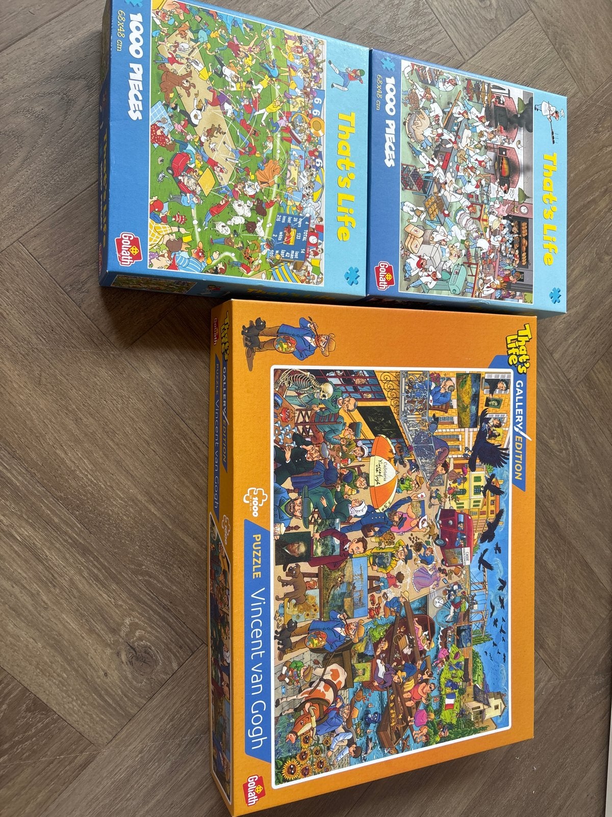 3 That's Life legpuzzels van 1000 stukjes, Ophalen of Verzenden, 500 t/m 1500 stukjes, Gebruikt, Legpuzzel