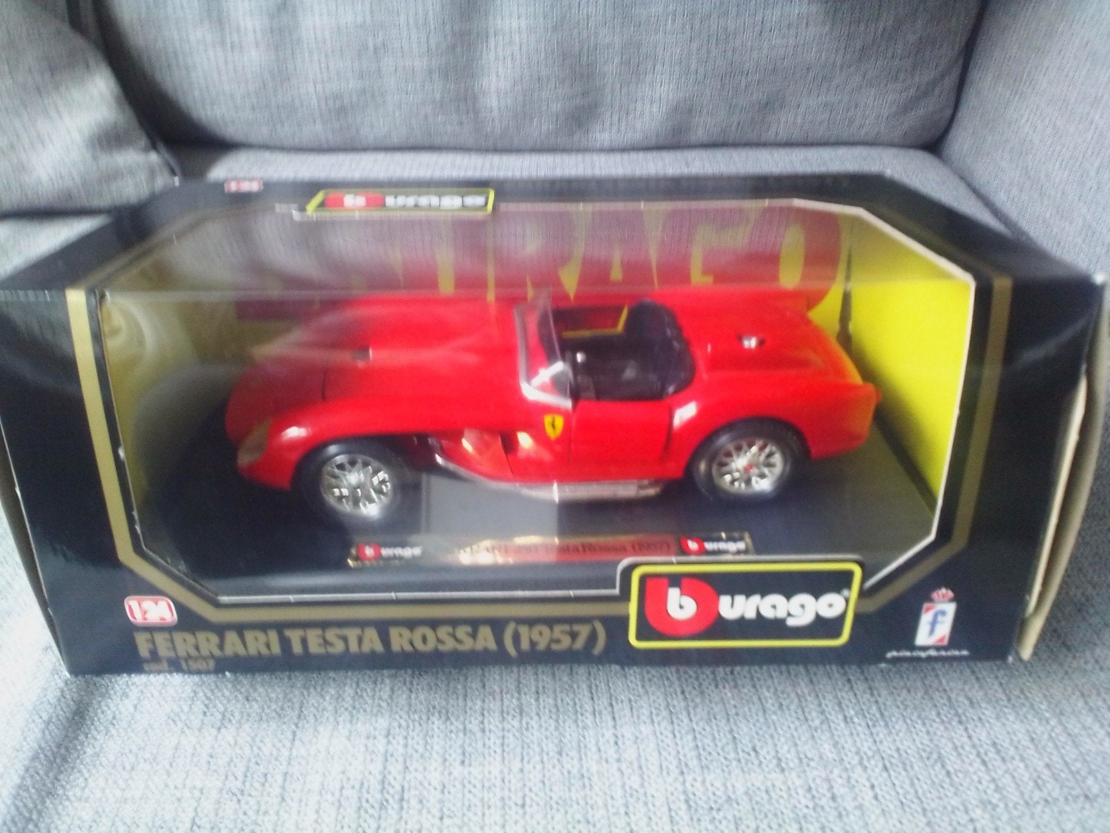 Ferrari testa Rossa 1957 rood 1/24  burago, Ophalen, Nieuw, Auto, Bburago