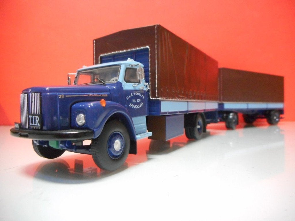 TEKNO SCANIA L76 KOOY TRANSPORT 86485, Hobby en Vrije tijd, Modelauto's | 1:50, Ophalen of Verzenden, Nieuw, Bus of Vrachtwagen