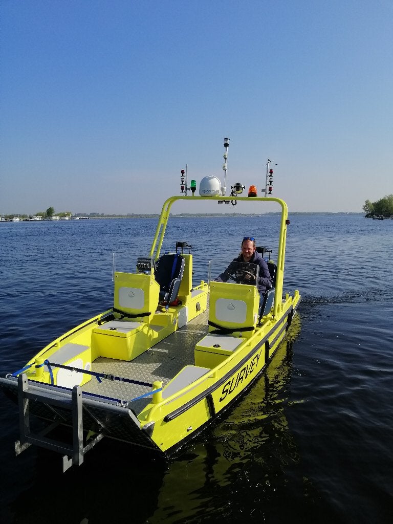 Surveyboot tbv begeleiding- of als ondersteuningvaartuig., Overige merken, Gebruikt, Buitenboordmotor, Aluminium