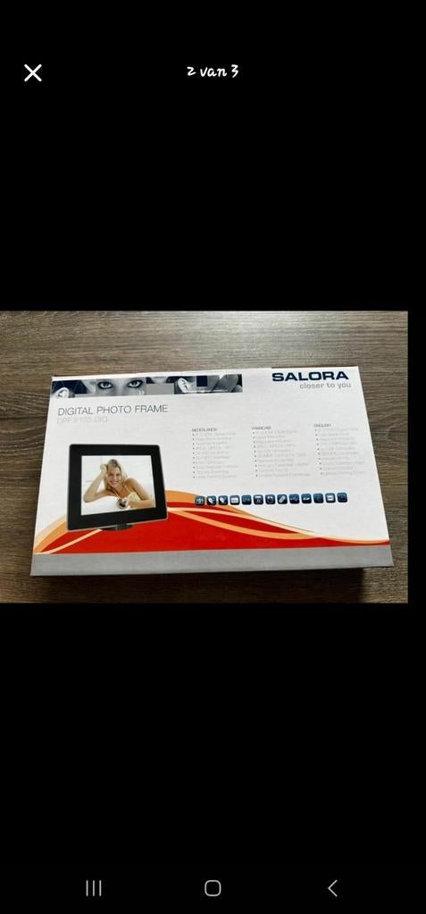 Salora DPF 8135 DIG Digitale Fotolijst - Nieuw in doos, Ophalen of Verzenden