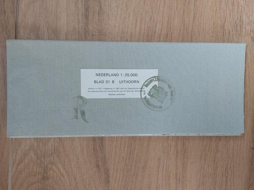 31B Uithoorn Mijdrecht Nieuwkoop Nieuwveen Stafkaart 1981, Topografische Dienst Nederland, Ophalen of Verzenden, 1800 tot 2000