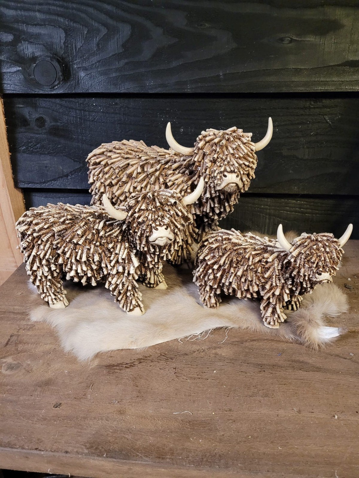 Prachtige Hooglanders van Polystone - Diverse Maten, Nieuw, Ophalen of Verzenden, Landelijk, Composieten