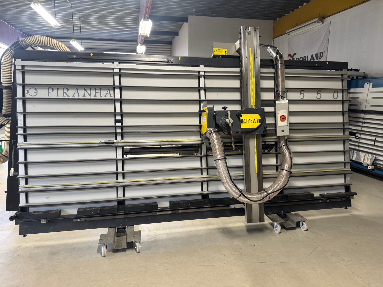 Platenzaag, Wandzaag, Harwi giraffe 1550, Doe-het-zelf en Verbouw, Ophalen of Verzenden, 1200 watt of meer, Overige typen, 70 mm of meer