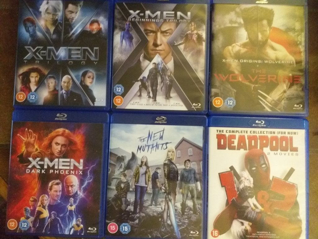 X-men 10 Films + Logan Noir + Deadpool 1 + 2 Bluray, Cd's en Dvd's, Engels, Film, Actie, Ophalen of Verzenden