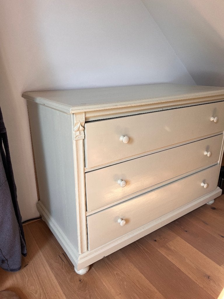 Brocante commode/ladekast/dressoir gekocht bij Van Dijk & Ko, Ophalen, Gebruikt, 100 tot 150 cm, Met lade(s)