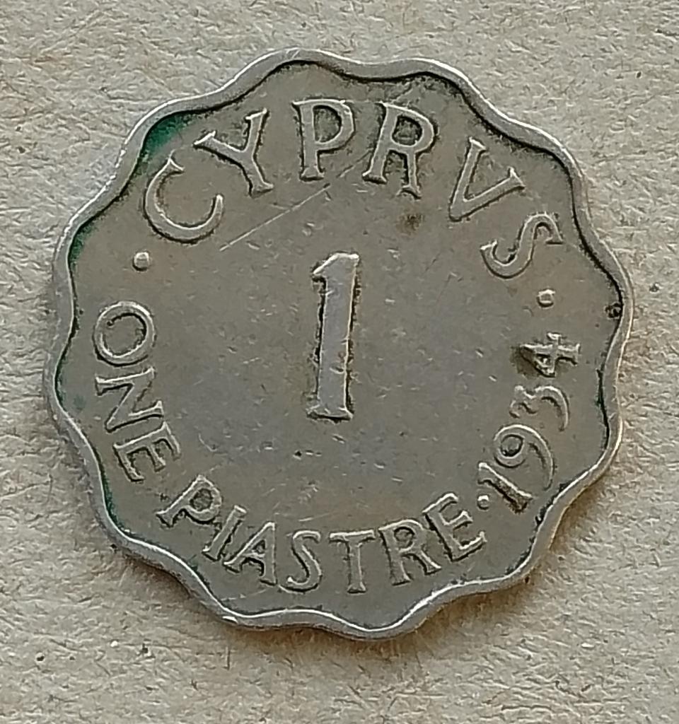 Cyprus, 1 piastre 1934, Ophalen of Verzenden, Overige landen, Losse munt
