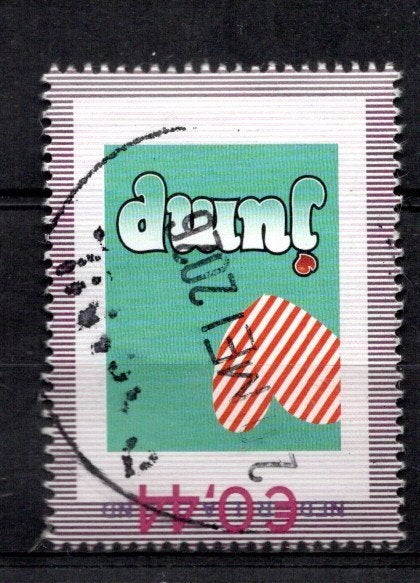 gestempelde zegel. Persoonlijke: jump, Ophalen of Verzenden, Na 1940, Gestempeld