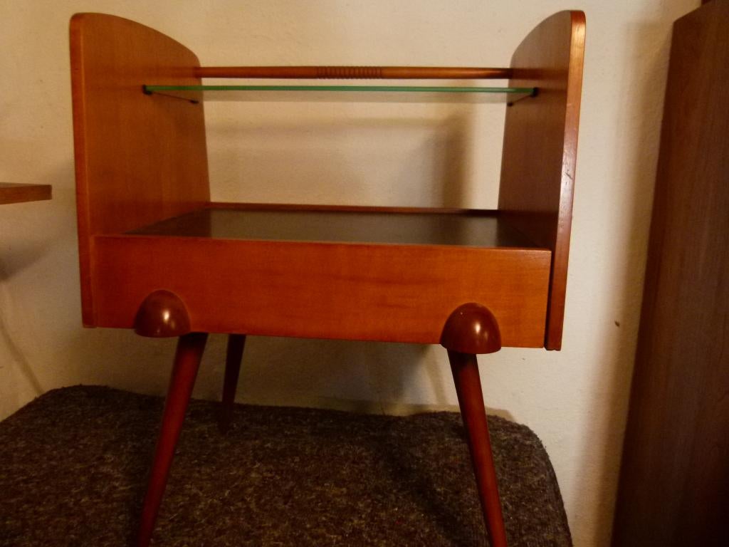 vintage halkastje / nachtkastje mid-century, Ophalen, Huis en Inrichting