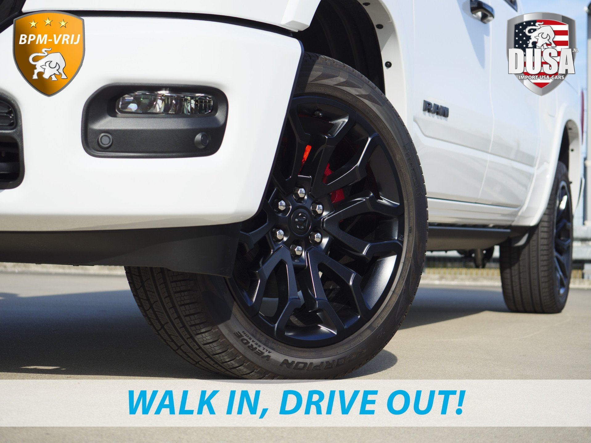 Dodge Ram | 1500 | Limited | Night | 3.0L Twin-Turbo I6 | Hi, Auto's, Automaat, 2438 kg, Zwart, Wit