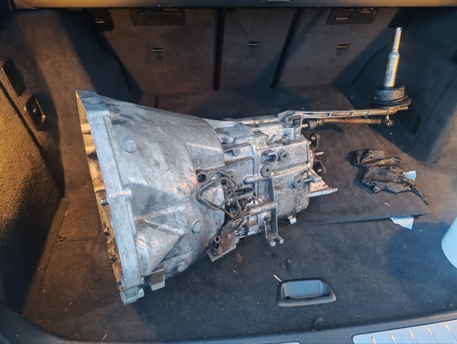 BMW M60 handbak met motor en aanbouwdelen, Auto-onderdelen, Motor en Toebehoren, Ophalen, Gebruikt, BMW