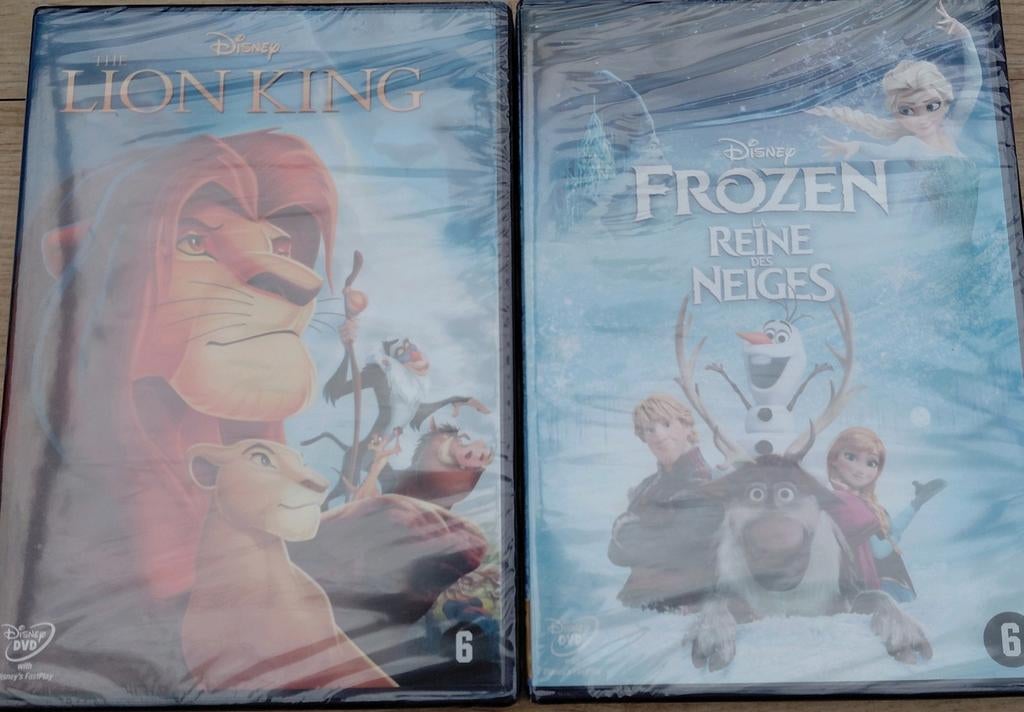 Disney DVD's: The Lion King & Frozen (Nieuw in verpakking), Tekenfilm, Amerikaans, Ophalen of Verzenden, Vanaf 6 jaar