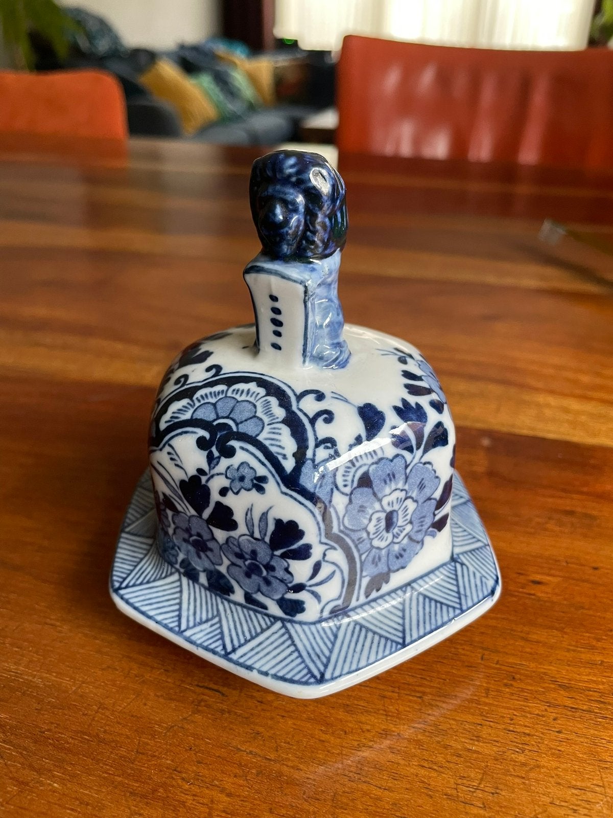 Grote deksel Delfts blauw voor pot/vaas, Ophalen of Verzenden
