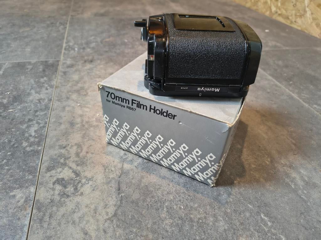 Mamiya RB67 70mm film backs (2x), Ophalen of Verzenden, Spiegelreflex, Overige Merken