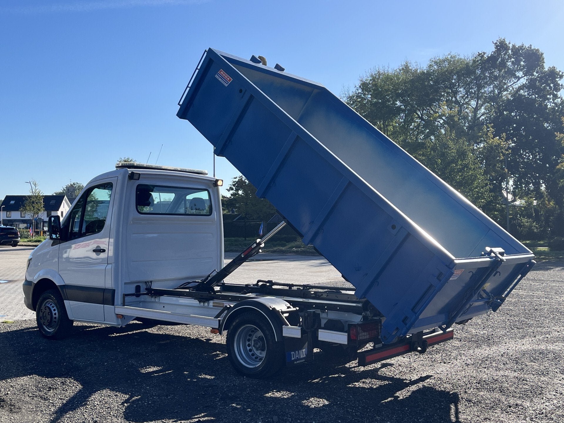 Mercedes-Benz Sprinter 513 CDI 366 Haakarm Pto Container Air, Auto's, Euro 5, Stof, Gebruikt, Zwart