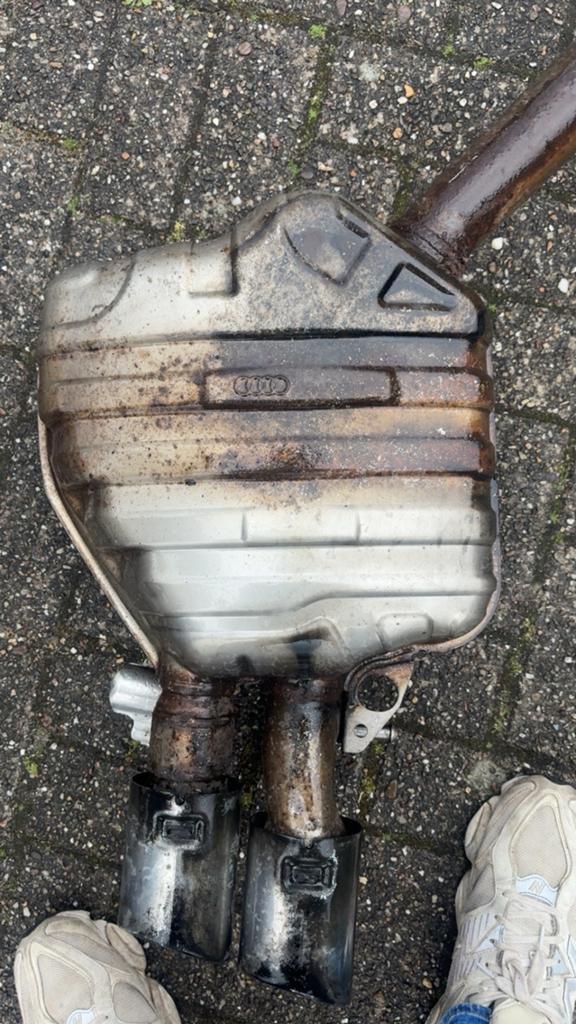 Originele Audi S6 c7-7,5 en  uitlaat compleet, Ophalen, Gebruikt, Audi