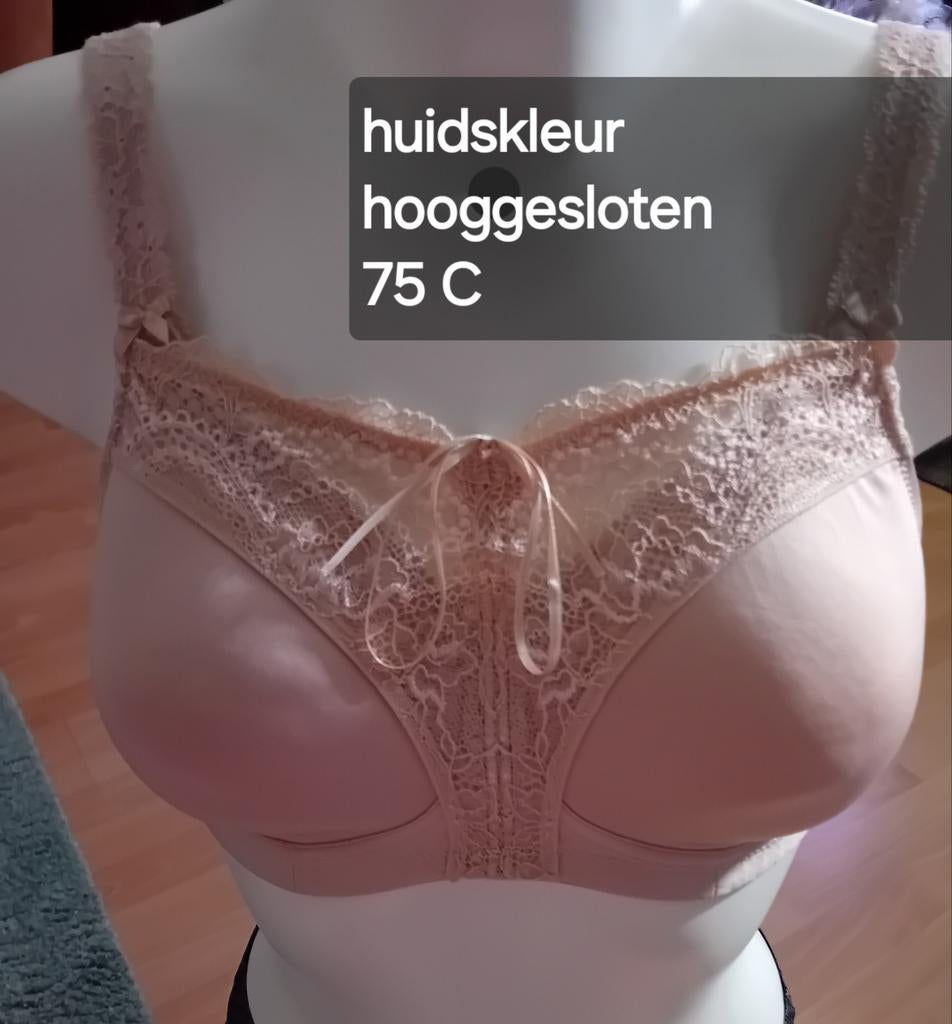 Prothese bh's 75C, Ophalen of Verzenden, Zwart, BH