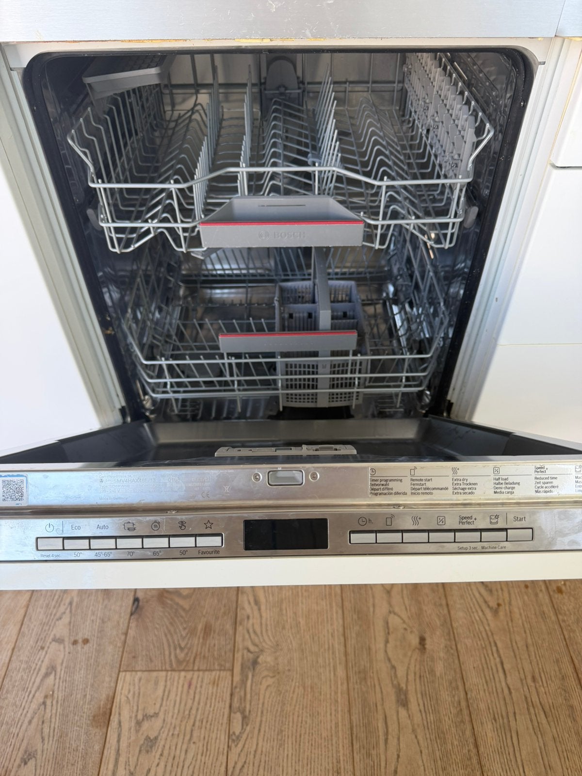 Bosch SMV4HAX48E - Built-in dishwasher, Ophalen, Zo goed als nieuw, Inbouw, Minder dan 85 cm