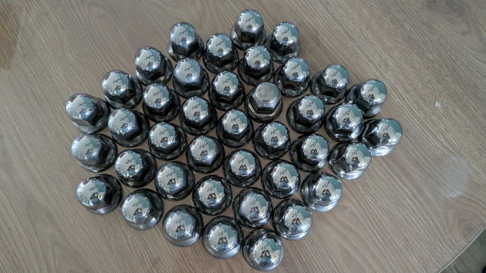 RVS Wielmoerdoppen 33mm 40 st, Ophalen, Gebruikt, Scania, Klein materiaal