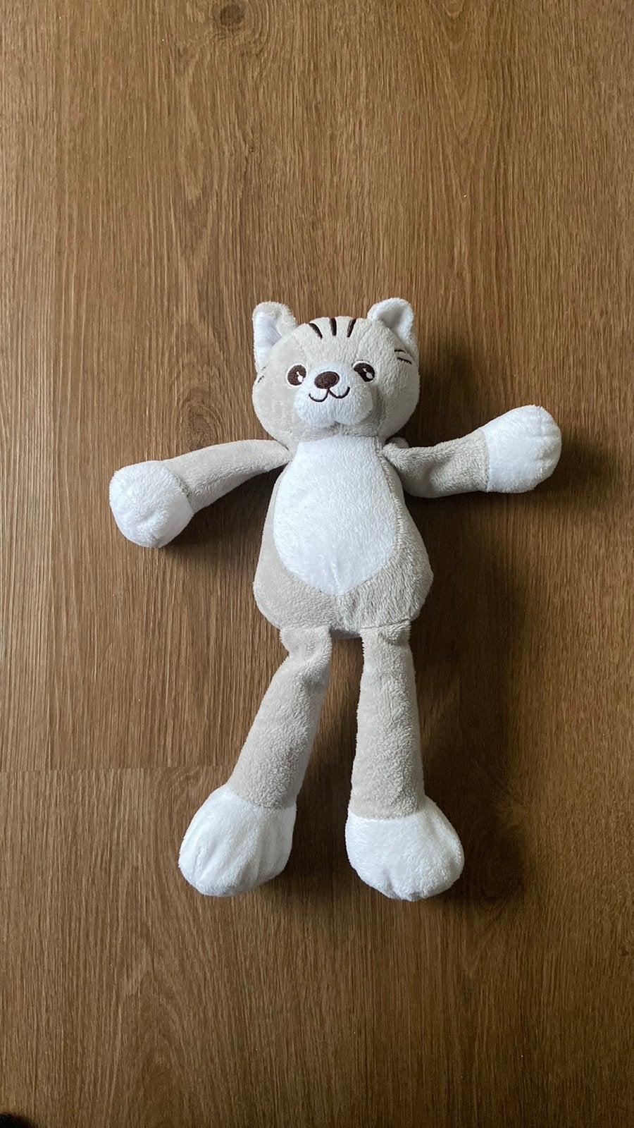 Hema grijze poes knuffel, Ophalen of Verzenden, Gebruikt
