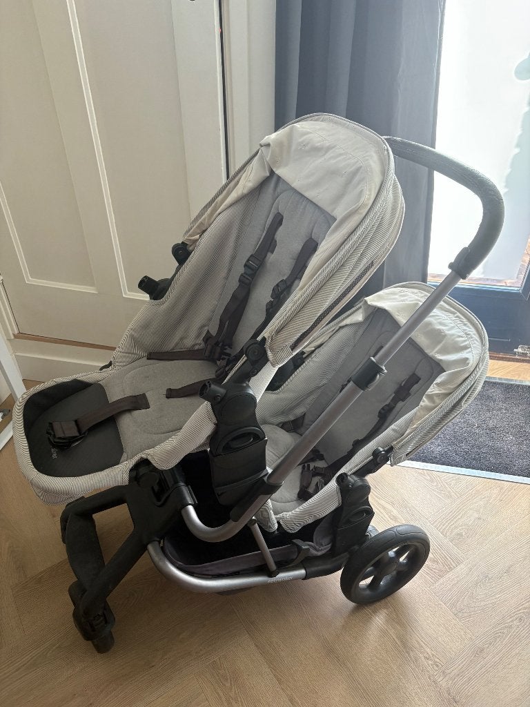 Duo kinderwagen, Gebruikt, Combiwagen, Verstelbare duwstang, Ophalen
