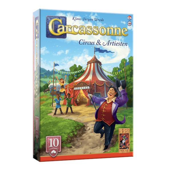 Carcassonne Circus & Artiesten Uitbreiding 10 999 Games, Hobby en Vrije tijd, Gezelschapsspellen | Bordspellen, Nieuw, Een of twee spelers