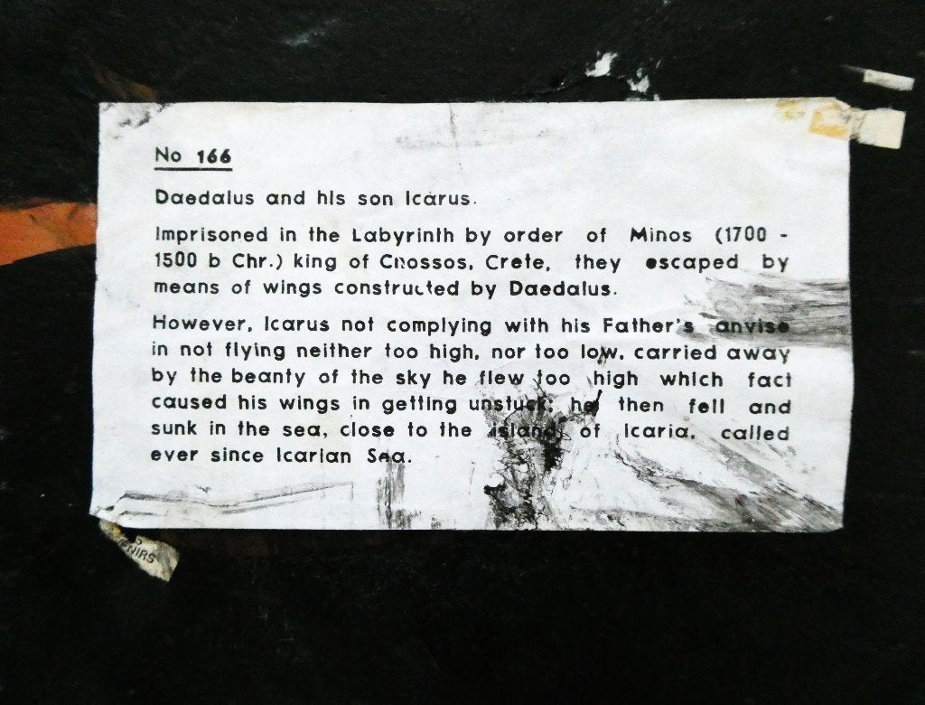 Plaquette van Daedalus en zoon Icarus Griekse Mythologie, Antiek en Kunst, Ophalen of Verzenden