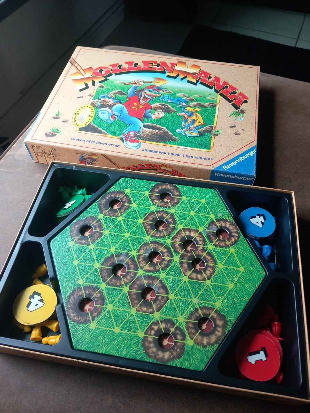 Mollen Mania Bordspel Ravensburger, Gebruikt, Info@ravensburger.com, Robert-Bosch-Straße 1, 88214 Ravensburg, Duitsland, Ophalen of Verzenden