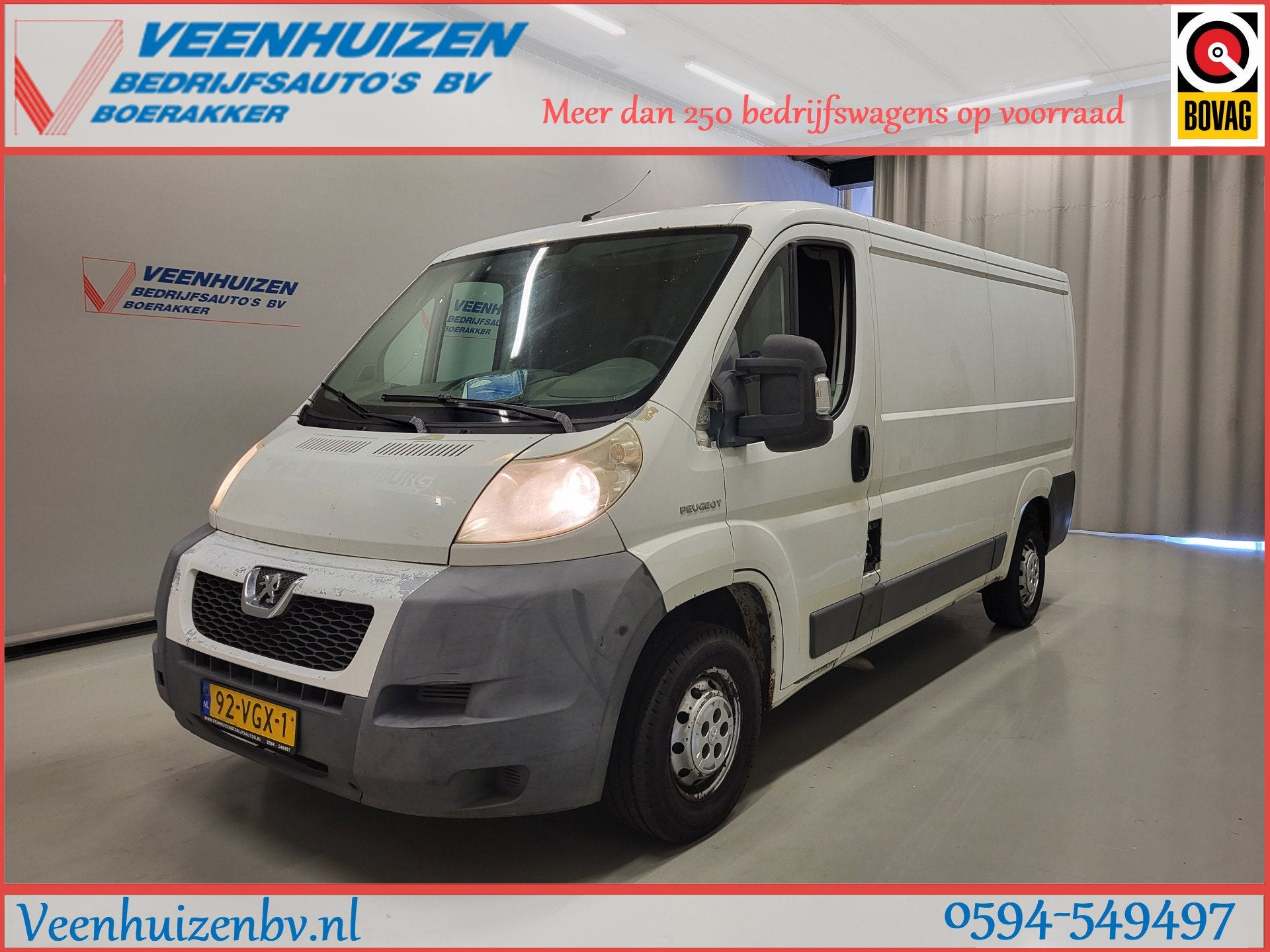 Peugeot Boxer 2.2HDI L2/H1 Trekhaak (bj 2007), Voorwielaandrijving, Gebruikt, 4 cilinders, 2500 kg