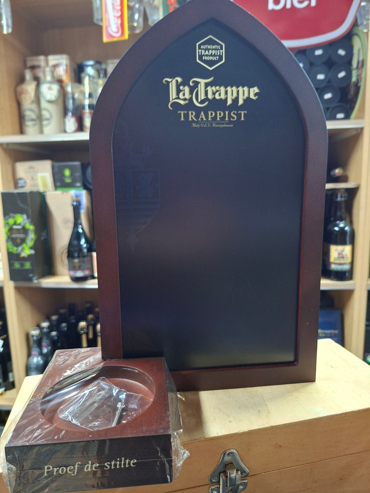 La Trappe Trappisten Bier Krijtbord - Klein Model, Verzamelen, Ophalen of Verzenden, Nieuw, Reclamebord, Plaat of Schild, La Trappe