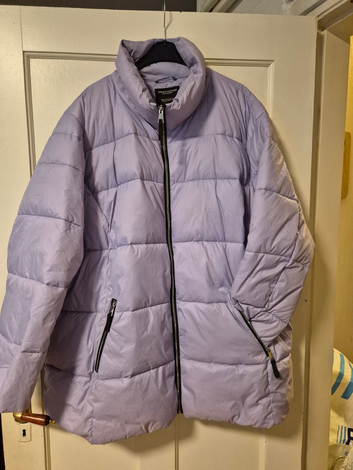JESSICA C&A Lila Puffer Jas Maat 58/60, Kleding | Dames, Paars, Maat 46/48 (XL) of groter, Ophalen of Verzenden, Zo goed als nieuw