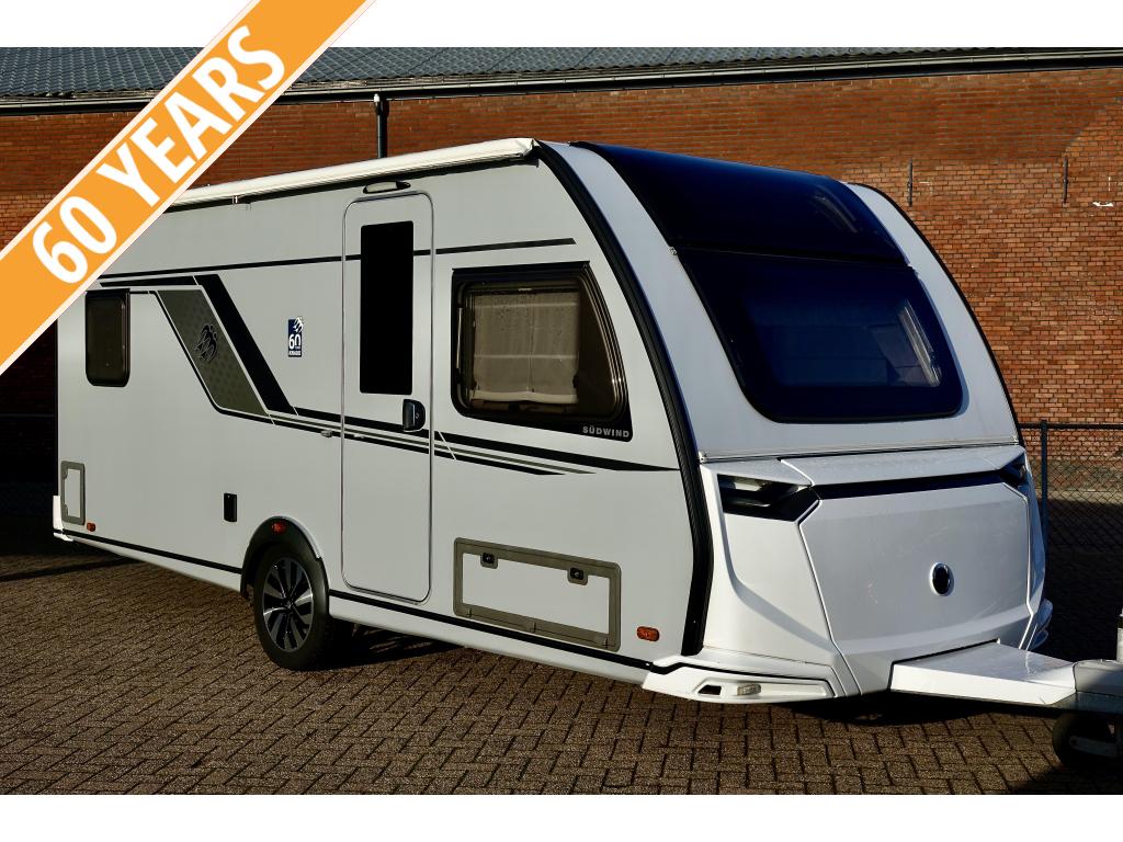 Knaus Sudwind 60Years 500 UF 2022 Luifel Mover Pano ALKO-ATC, Caravans en Kamperen, Rondzit, Dwarsbed, 5 tot 6 meter, Knaus