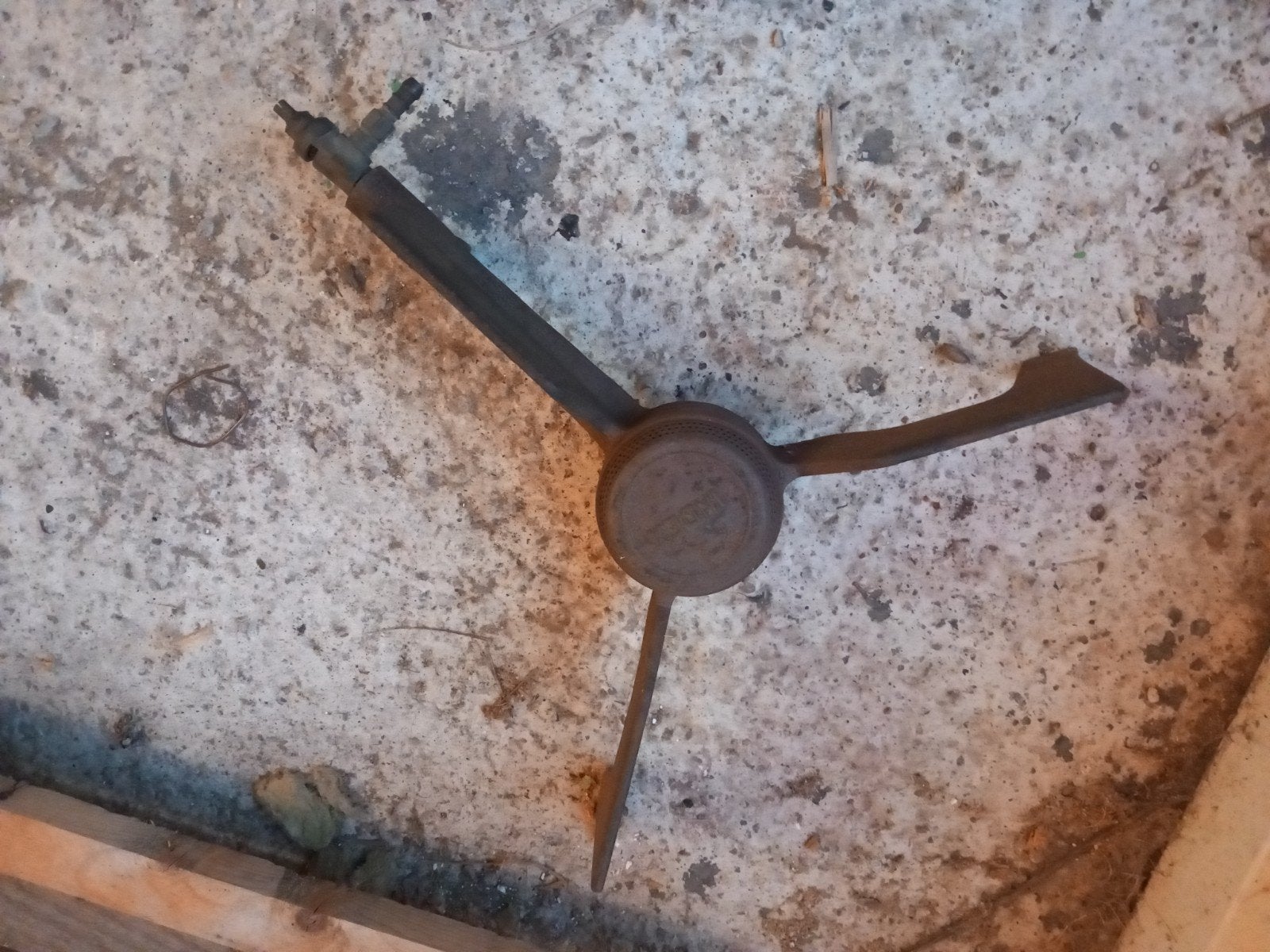 Vintage gietijzeren gasbrander 'INDEX', Tuin en Terras, Ophalen of Verzenden, Gebruikt, Gas, Vrijstaand