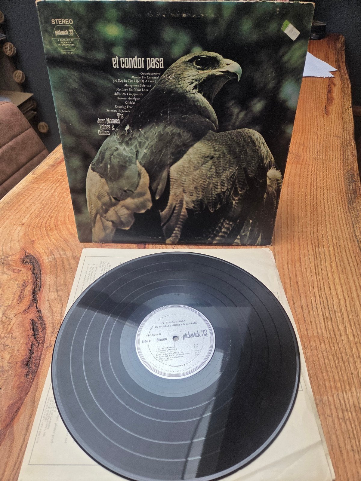 El Condor Pasa - The Juan Morales Voices & Guitars LP, LP, Gebruikt, Ophalen of Verzenden, Folk