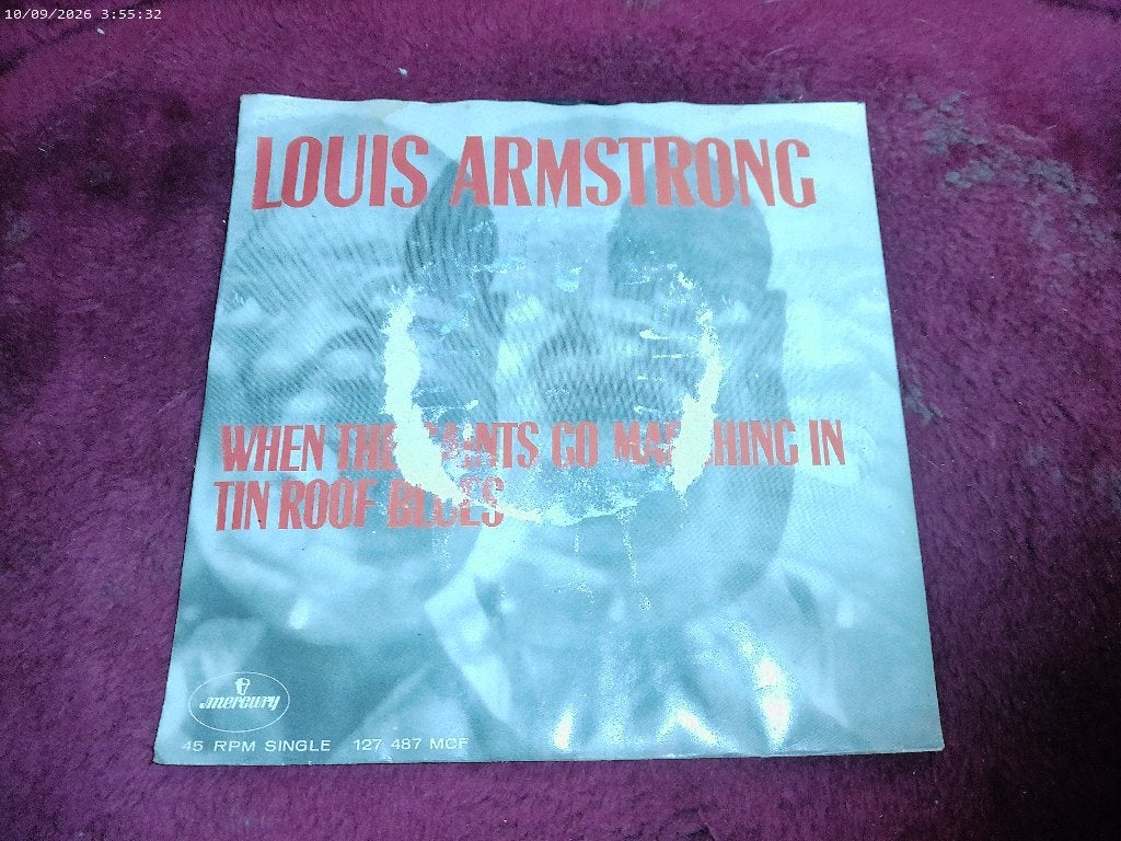 Louis Armstrong - When the saints go marching in, Gebruikt, Fotohoes, 7 inch, Ophalen of Verzenden