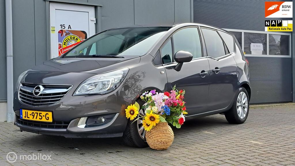 Opel Meriva 1.4 Turbo Cosmo HOOGZITTER!, Auto's, Voorwielaandrijving, Gebruikt, 4 cilinders, Bedrijf
