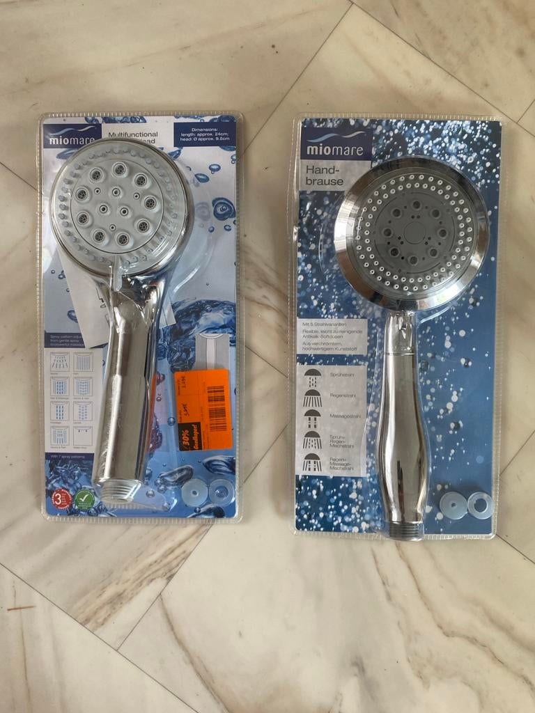 Miomare Douchekoppen - Multifunctioneel en Handbrause, Ophalen of Verzenden, Nieuw, Chroom, Douche