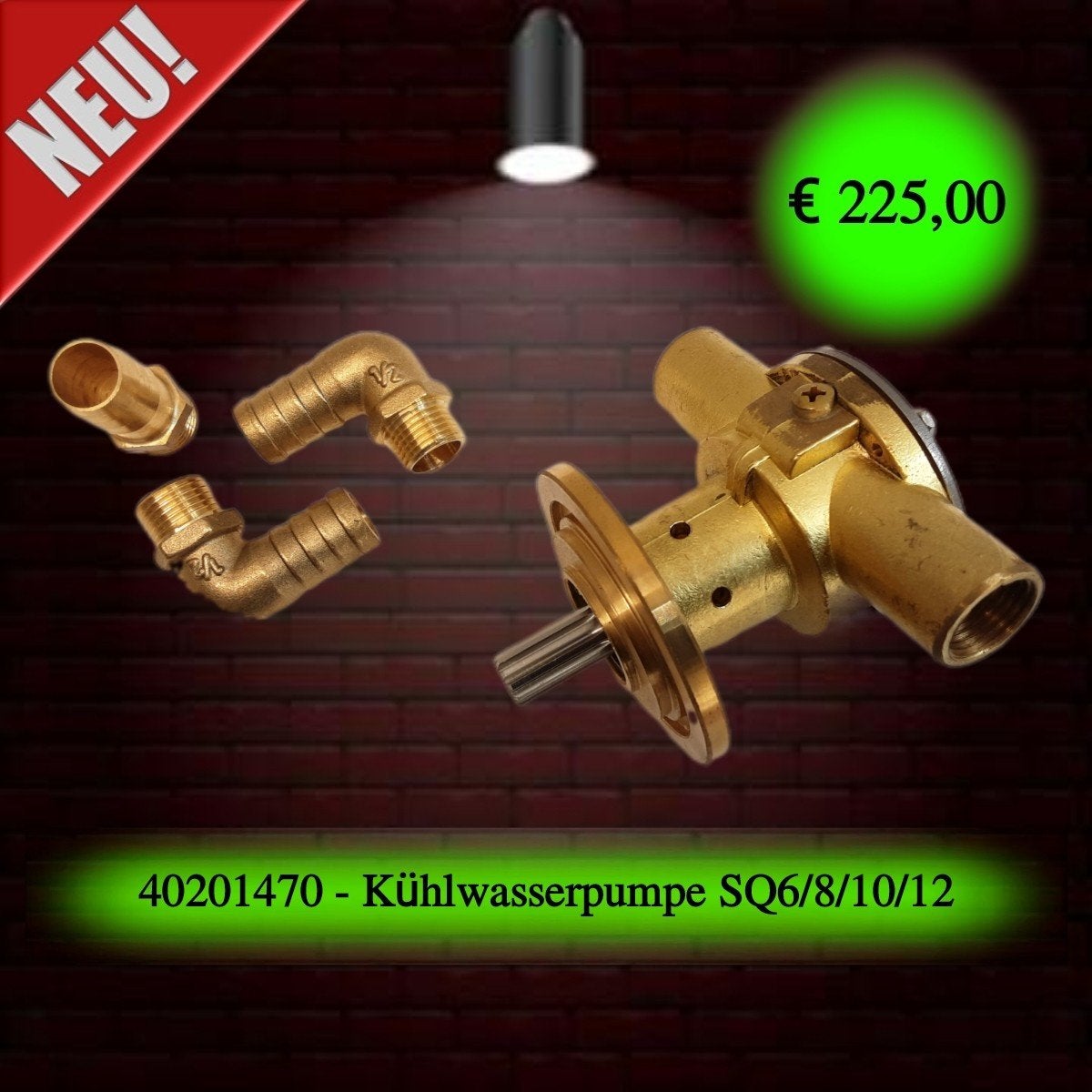 50201450 / 40201470 - Raw water pump complete / Neu, Nieuw, Ophalen of Verzenden, Nieuw, Onderhoud en Reparatie