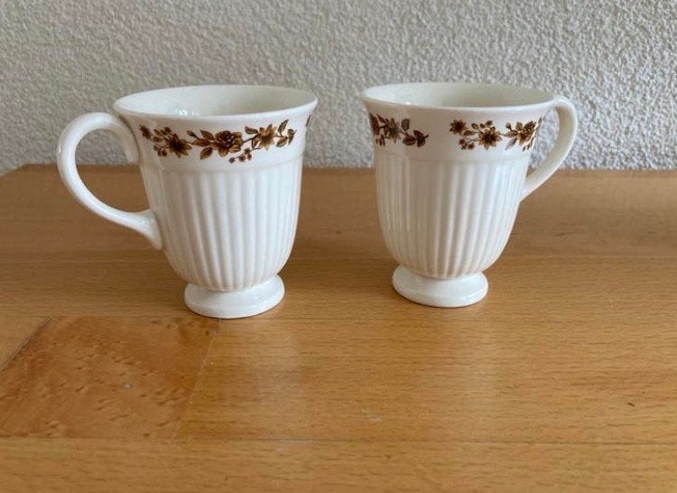 Wedgwood Radcliffe kopjes - set van 2, Keramiek, Ophalen of Verzenden, Zo goed als nieuw, Wedgwood