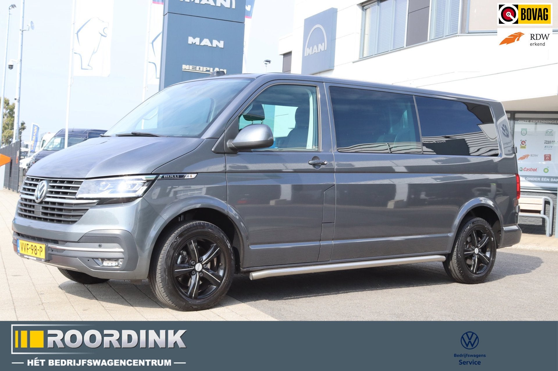 Volkswagen Transporter Bulli 150 pk DSG, dubbele cabine, UNI, Dealer onderhouden, Stof, Gebruikt, 4 cilinders