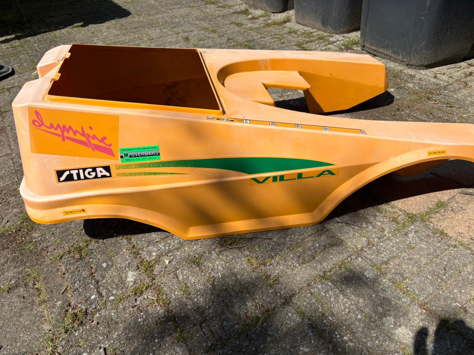 Stiga zitmaaier motorkap, Ophalen of Verzenden, Gebruikt