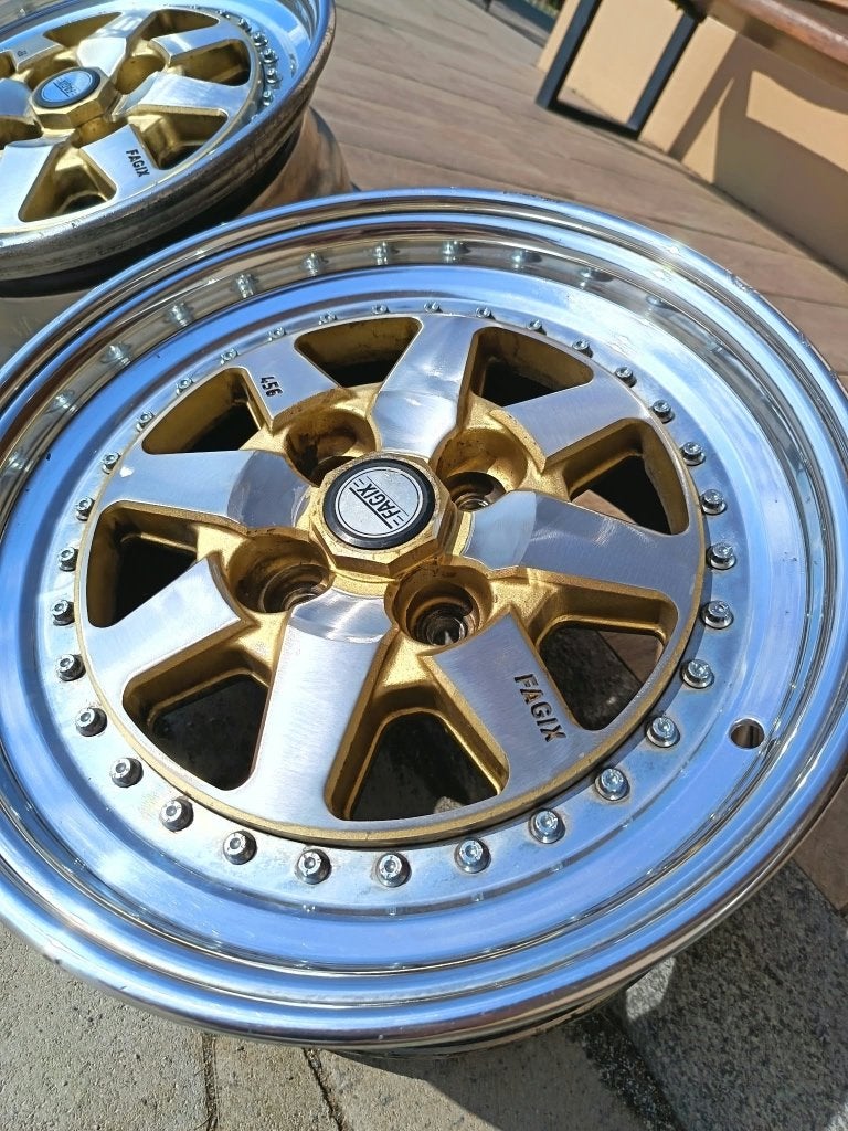 Fagix 3 delig 15 inch 4x100, 15 inch, Velg(en), Ophalen of Verzenden, 195 mm
